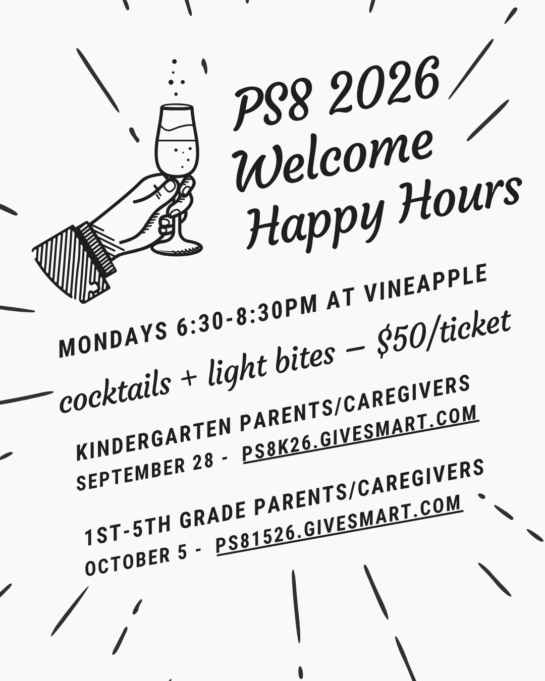 Parent Welcome Happy Hours